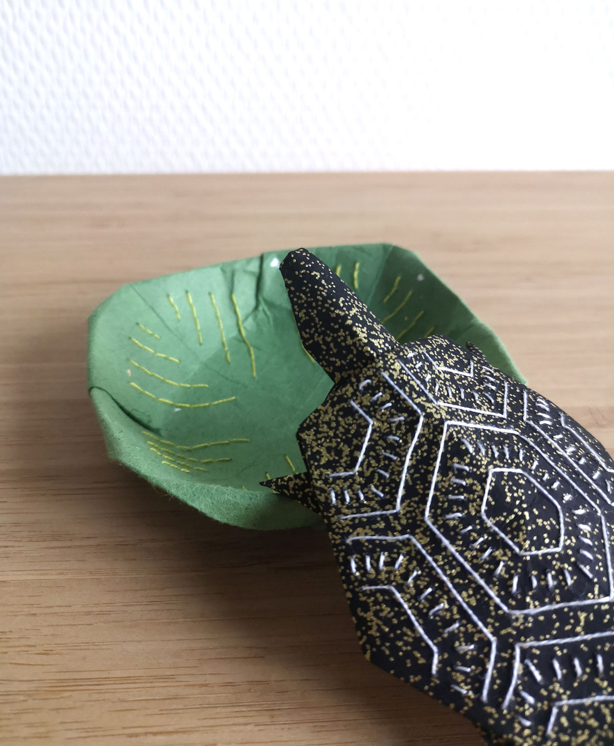 Turtle on Waterlily Leaf